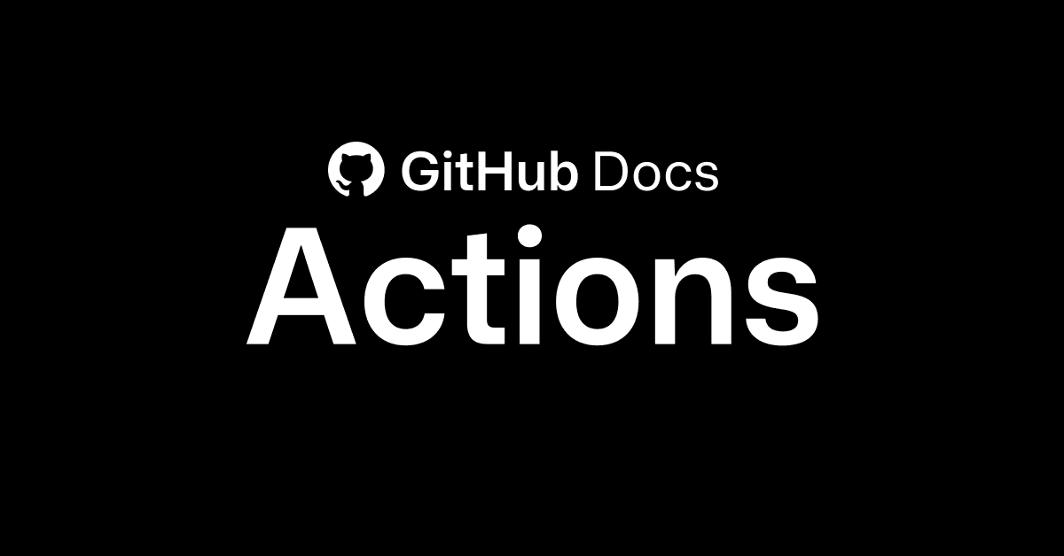 Official GitHub Actions illustration for workflows and automation